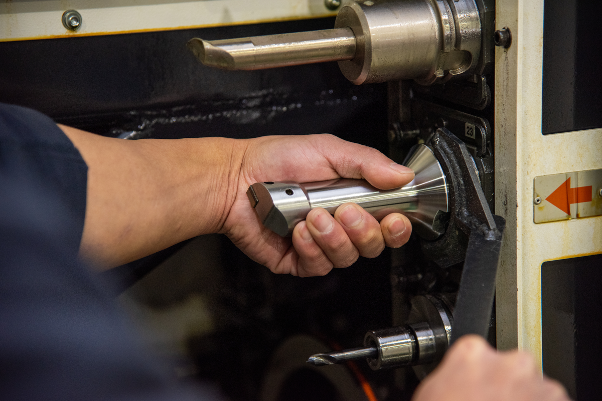 作業している風景